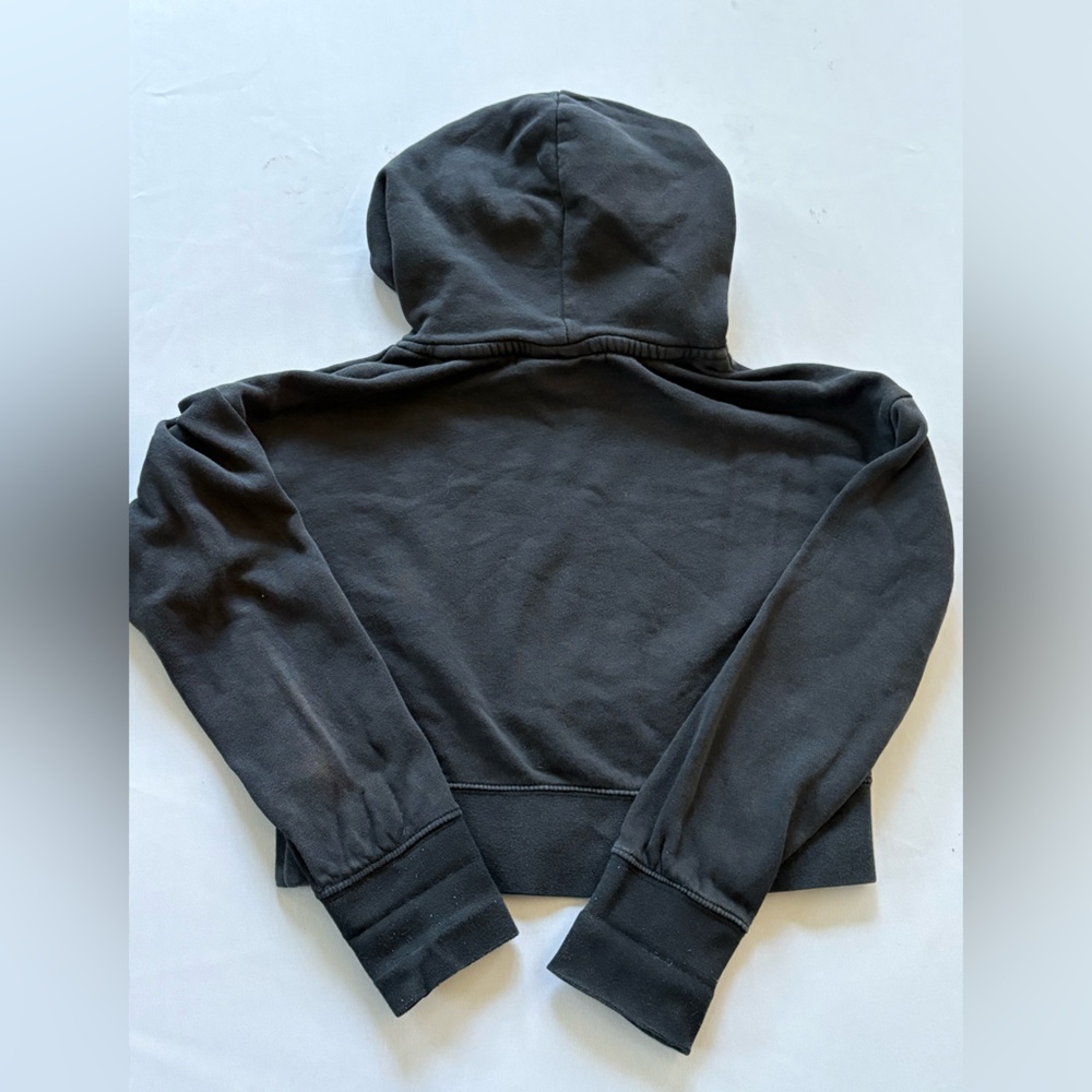 Nike Girls Crop Hoodie Black Size M - Picture 4 of 5
